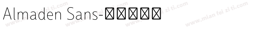Almaden Sans字体转换